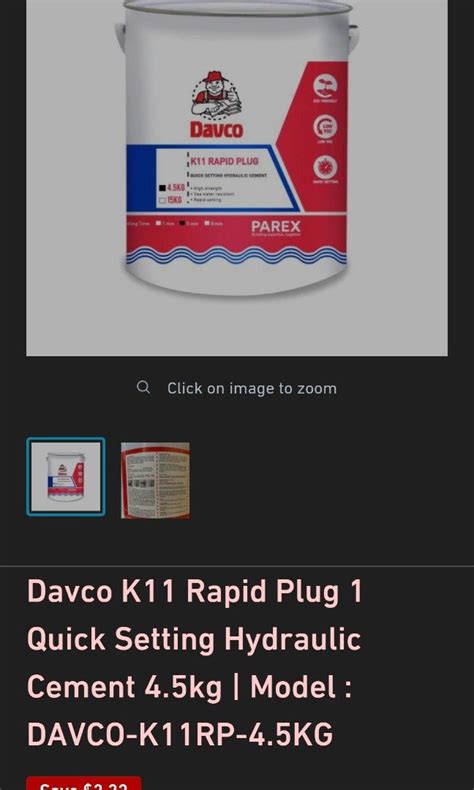 Davco Rapid Plug Min Furniture Home Living Home Improvement