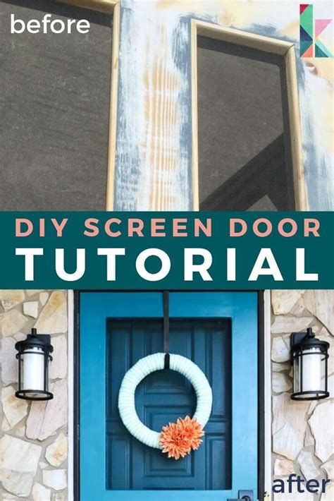 How To Build Your Own Screen Door Diy Screen Door Screen Door Easy