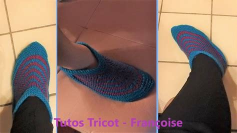 Tuto Chausson Adulte Au Tricot Epingle Sur Creation Main