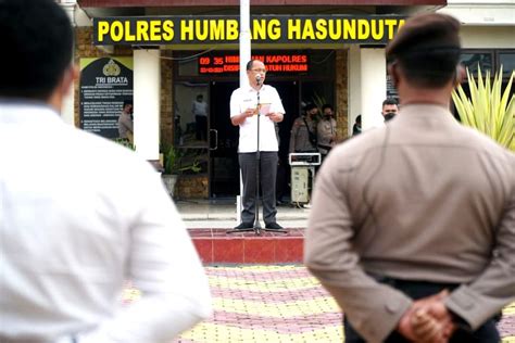 Bupati Humbahas Pimpin Apel Gelar Pasukan Operasi Lilin Toba