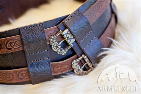 Ceinture M Di Vale De Viking En Cuir Gaufr Vendre Disponible En