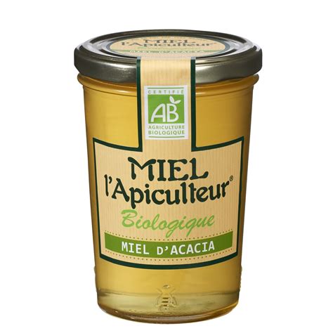 Miel bio d acacia MIEL L APICULTEUR le pot de 500g à Prix Carrefour