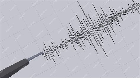 Premium Vector Earthquake Vibrations Captured On A Seismograph Seismograph Recording Seismic