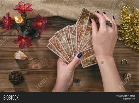 Tarot Cards Hands Image Photo Free Trial Bigstock