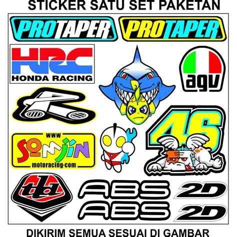 Jual Sticker Variasi Logo Merek Sticker Set Shopee Indonesia