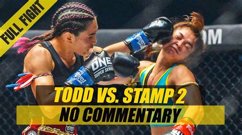 Stamp Fairtex Vs Janet Todd Ii Full Fight Without Commentary One