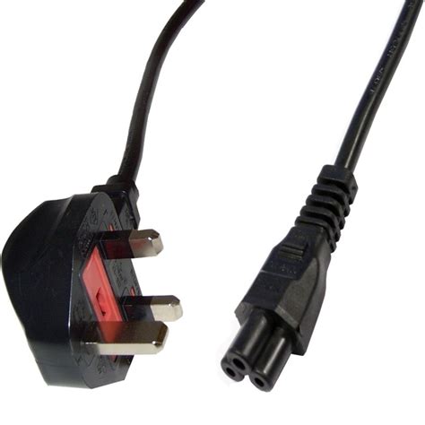 Cable Eléctrico British Standard Bs 1363 1 A Iec 60320 C5 De 18m Negro