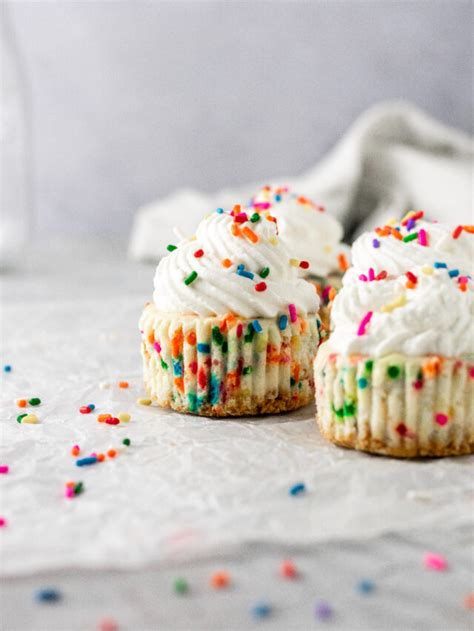 Funfetti Mini Cheesecakes Ginger Snaps Baking Affairs