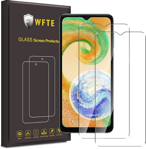 WFTE Pack Of 2 Tempered Glass Screen Protector For Samsung Galaxy