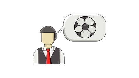 Animation forming a flat design of a man and a soccer ball 34970414 ...