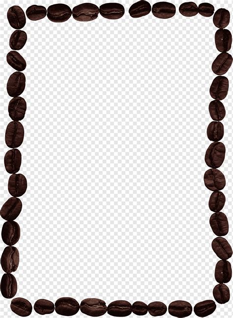 Coffee Bean Border Frame Iced Coffee Cafe Frame Coffee Bean Coffee