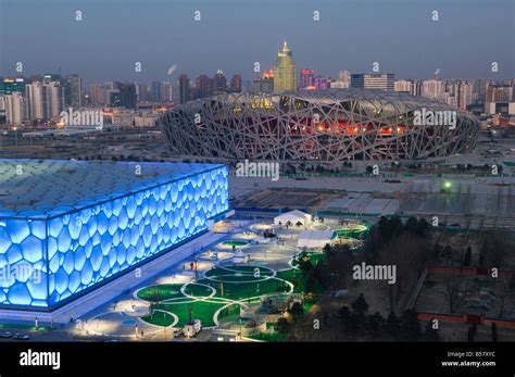 The Water Cube National Aquatics Center Swimming Arena And National