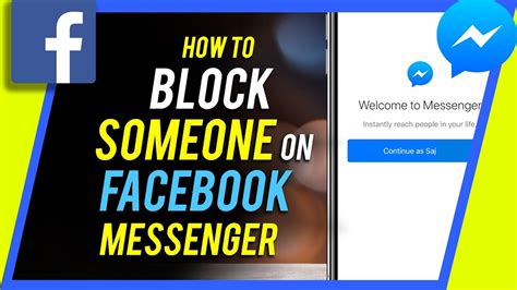 How To Block Someone On Facebook Messenger Youtube