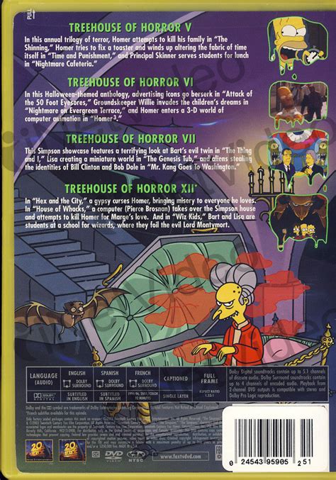 The Simpsons Treehouse Of Horror On Dvd Movie