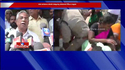 Police Arrest CPM Leader Madhu Tension Situation At Ilaparru Protest