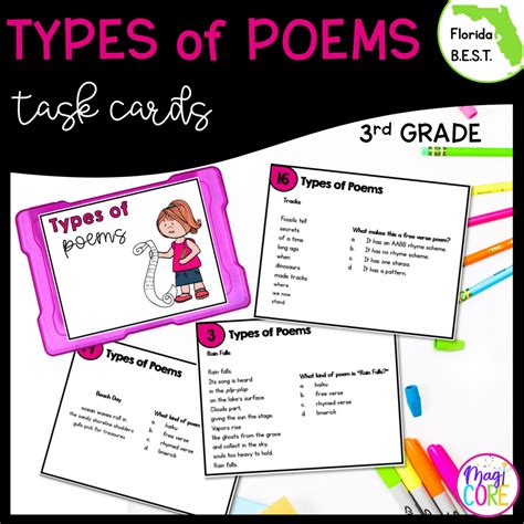 Types Of Poems Task Cards Rd Grade Fl Best Magicore