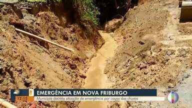 RJ Inter TV 1ª Edição Nova friburgo RJ decreta situação de