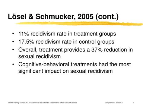 Ppt Sex Offender Specific Treatment Outcome Research Learning Objectives Powerpoint