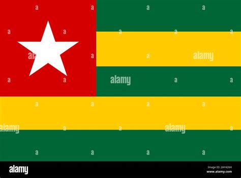 Flag Of Togo Stock Photo - Alamy