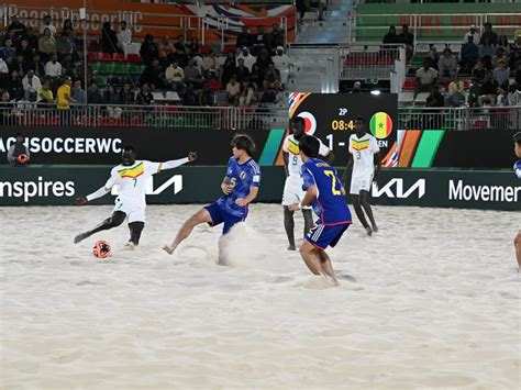 Japan Complete Comeback Against Senegal Advance To Fifa Beach Soccer