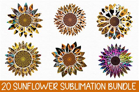 Sunflower Sublimation Bundle Graphic By Catblack · Creative Fabrica