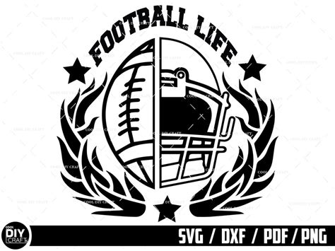 Football Life SVG Cricut, Football Helmet Svg, Football Player SVG ...