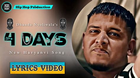 Days Lyrics Video Dhanda Nyoliwala Fararmy Production