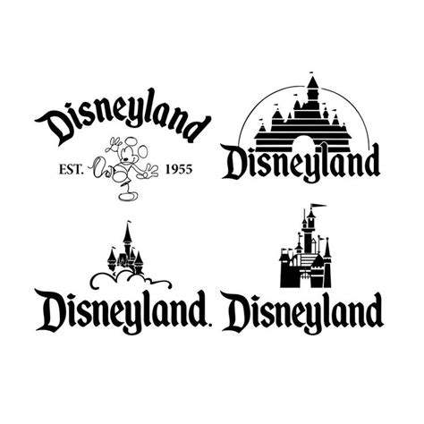 the logos for disneyland, disneyland land and disneyland world are ...