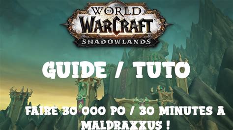 WORLD OF WARCRAFT TUTO PO 30 000 PAR 30 MINUTES A MALDRAXXUS FARM