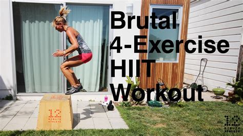 Brutal Exercise Hiit Workout Minute Athlete Hiit Hiit Cardio