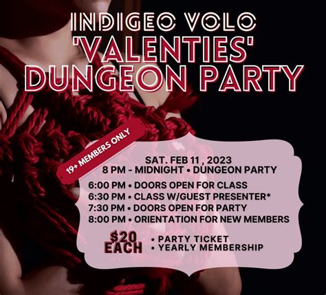 FEBRUARY 2023 DUNGEON PARTY • INDIGEO VOLO