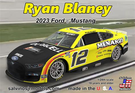 FORD MUSTANG 2023 - RYAN BLANEY - NASCAR 2023 – dmodelkits