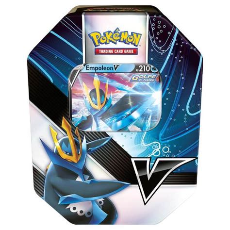 Pokémon TCG Lata Colecionável Carta Promo e 4 Boosters Pokémon