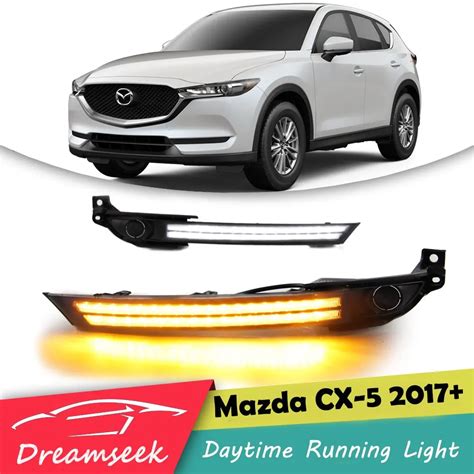 LED DRL For Mazda CX 5 CX5 2017 2018 Daytime Running Light Fog Light