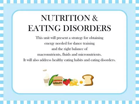 Ppt Nutrition And Eating Disorders Powerpoint Presentation Id2156887