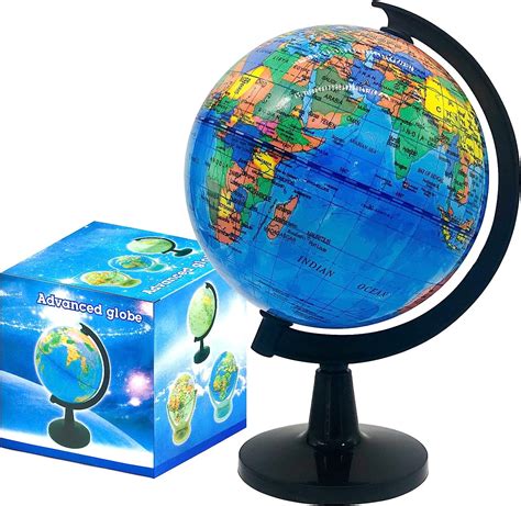 4 World Globe For Kids Learningeducational Rotating World Map Globes