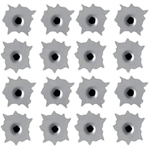 X16 Bullet Holes Stickers Decal Funny Lifelike Automotive Tattoo Hood