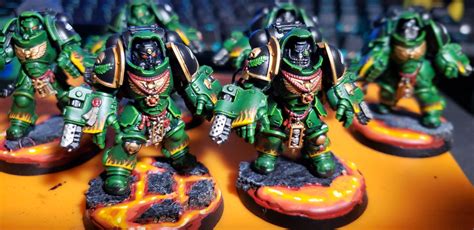 Some Salamander Aggressors Rwarhammer40k