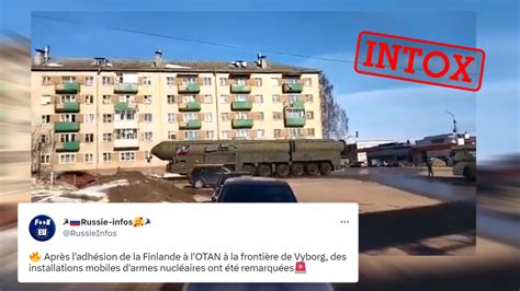 Ce convoi nucléaire na pas été filmé à la frontière russe après l