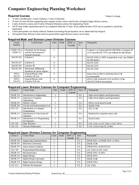 Fillable Online Engineering Sfsu Program Change Request Viewing Bs In