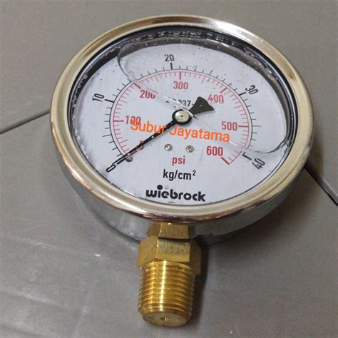 Jual Pressure Gauge Raket Stainless 4 Inchi 40 Bar 600 Psi