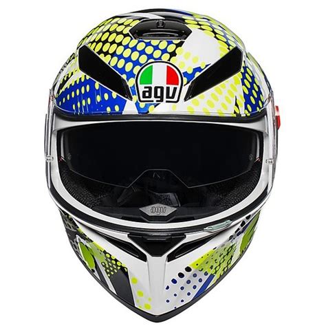 Casco Moto Integrale Agv K Sv Multi Pop Bianco Blu Lime Vendita