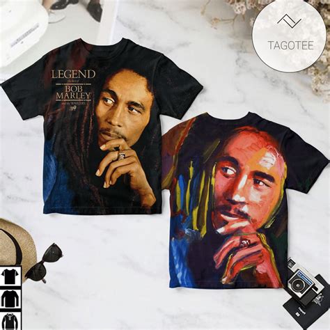 Bob Marley And The Wailers Legend Compilation Album Cover Shirt