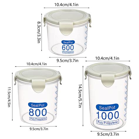 Gililing 2025 New Food Storage Containers 3 Colors Combination