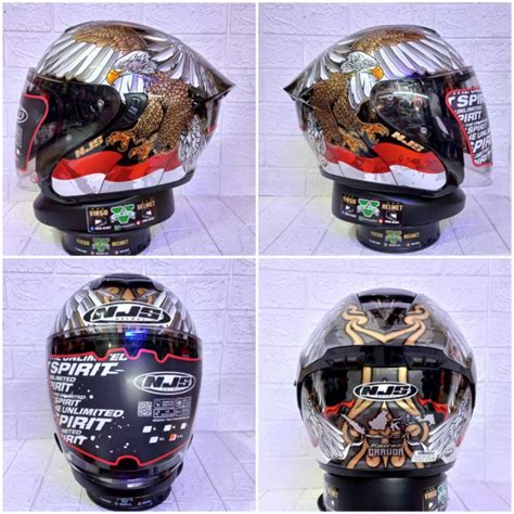 Jual Helm Hall Face Njs Kairoz Garuda Spesial Edition Njs Kairoz