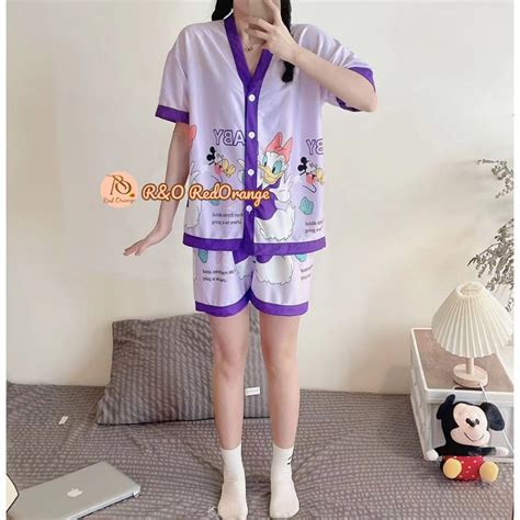 R O Korean Japanese Kimono Style Short Set Terno Homewear Cotton