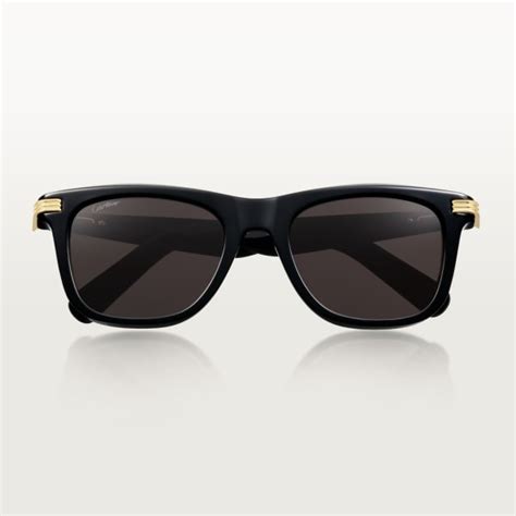 Cresw00628 Première De Cartier Sunglasses Black Composite Grey Lenses Cartier