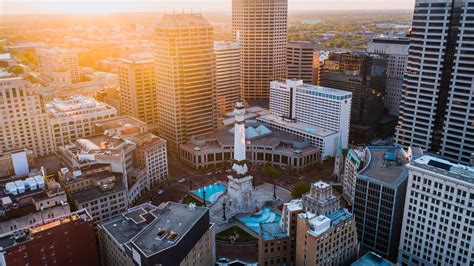 Aerial View of City Buildings · Free Stock Photo