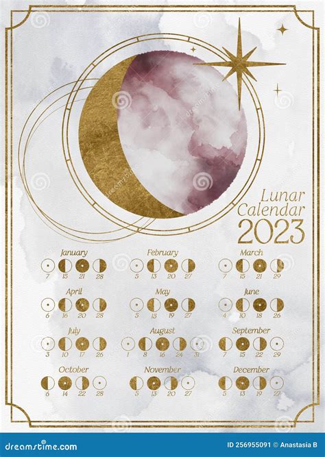 Calendario Lunar Para 2023 En El Hemisferio Sur Calendario Lunar Con