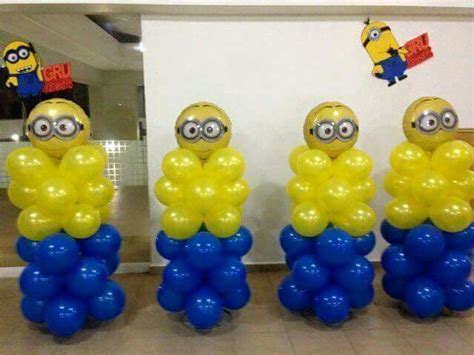 Pin De Teresa Espejel En Decoraci N Con Globos Fiesta De Minions